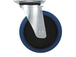 Roulette pivot. chape zinguee bandage bleu d.80 120kg - 26440