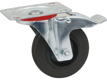 Roulette pivot.+frein chape zinguee bandage caoutch. d200 22 - 26481