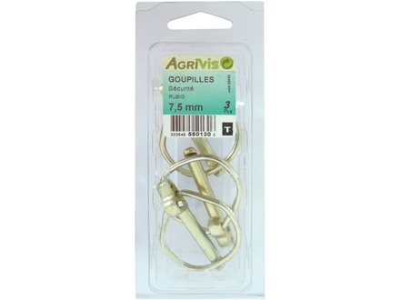 3 GOUPILLES SECURITE RUBIG 7.5MM -26895