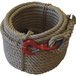 CORDE A POULIE CHANVRE+AMES MIXTES 20/22MM X 25M + CROCHET EMERILLON - Neutre - 27360