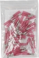 Sachet 50 cosses rondes males thermoretractables rouge m4 - 273750