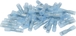 Sachet 50 cosses rondes femelles thermoretractables bleues m5 - 274250