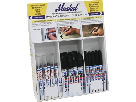 Presentoir 36 feutres permanents dura ink n° 5 MARKAL - 28579