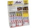 Presentoir 20 tubes marqueurs a bille + 12 sticks de peinture blanc MARKAL - 28580