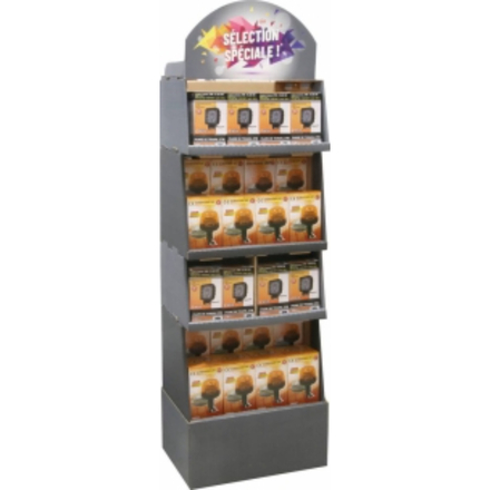 PRESENTOIR 24 GYROS LED FLEXIBLES 16301+48 PHARES DE TRAVAIL CARRE LED 27W 17073 - SODIFLASH - 28871