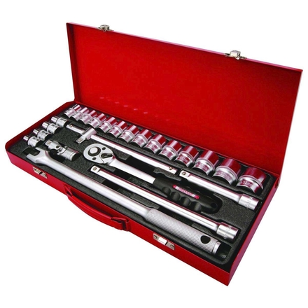 24 pcs douilles 1/2'/coffr. dt DRAKKAR - 10756