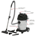 ASPIRATEUR 30L EAU & POUSSIÈRES 1200W CUVE MÉTAL - PRISE + SYST DECOLMATAGE - SCHNEIDER ASPI - 50003