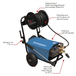 NETTOYEUR HP EAU FROIDE TRI 900L/H 200 BARS + ENR 20M + TURBO - SCHNEIDER NHP - 50066