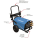 NETTOYEUR HP EAU FROIDE TRI 1260L/H 150 BARS + FLEXIBLE 15M - SCHNEIDER NHP - 50073