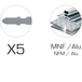 LOT 5 LAME SCIE SAUTEUSE 50MM PAS 1.2MM HSS METAL SCHNEIDER - SCHNEIDER - 50755