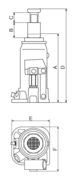 Cric bouteille hydraulique STILKER - 52865