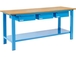 Etabli plateau bois avec 3 tiroirs 2000x700mm 400kg OMCN - 53160
