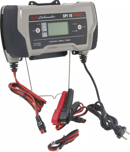 Chargeur de batterie SCHUMACHER automatique 12V/24V-16A/8A SPI 16 PRO - 54066