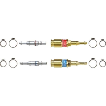 KIT 2 MALES ET 2 FEMELLES OXYGENE/GAZ COMBUSTIBLE - WELDLINE - 55094