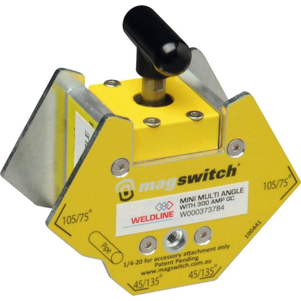 POSITIONNEUR MULTI-ANGLE AVEC PRISE DE MASSE MAGNETIQUE 300A - WELDLINE - 55206