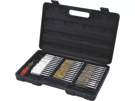 Coffret de 36 brosses goupillon inox-nylon-laiton DRAKKAR TOOLS - 55500