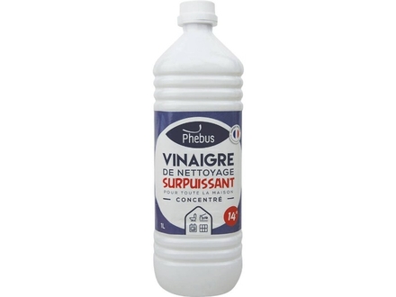 Bidon 1l vinaigre de nettoyage surpuissant 14 degres PHEBUS - 58280