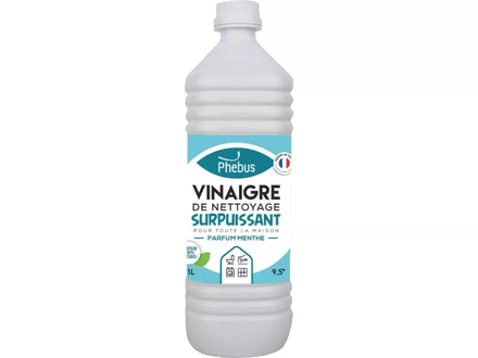 Bidon 1l vinaigre de nettoyage menthe 9,5 degres PHEBUS - 58300