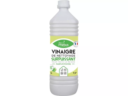 Bidon 1l vinaigre de nettoyage pomme verte 9,5 degres PHEBUS - 58305