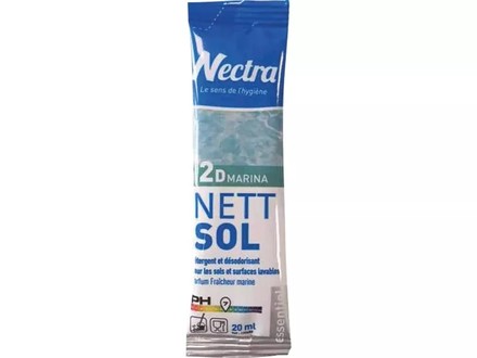 Carton de 250 x 20ml nettoyant sol 2d marina essentiel NECTRA - 58350