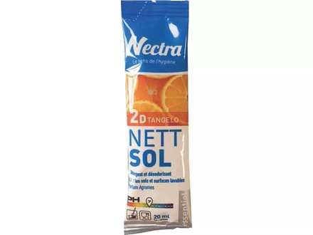 Carton de 250 x 20ml nettoyant sol 2d tangelo essentiel agrumes NECTRA - 58352