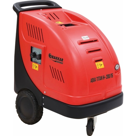NETTOYEUR HP EAU CHAUDE TRI 15L/MN 200BAR AVEC TOTAL STOP EN 20M - DRAKKAR EQUIPEMENT - 64807