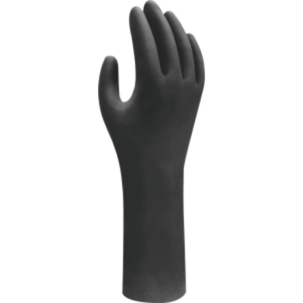 BOITE DE 50 GANTS NOIR NITRILE JETABLE XXL 300MM 0,15MM - SHOWA - 65032