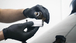 Gants jetables ambidextres nitrile 240mm 0,09mm noir T8 - Boîte de 100 pcs MERCATOR - 65034
