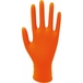 BOITE DE 100 GANTS ORANGE EN NITRILE EPAISSEUR 7 MIL - 8,4GR - TAILLE M - STILKER - 65101