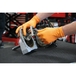 BOITE DE 100 GANTS ORANGE EN NITRILE EPAISSEUR 7 MIL - 8,4GR - TAILLE M - STILKER - 65101
