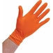 BOITE DE 100 GANTS ORANGE EN NITRILE EPAISSEUR 7 MIL - 8,4GR - TAILLE M - STILKER - 65101
