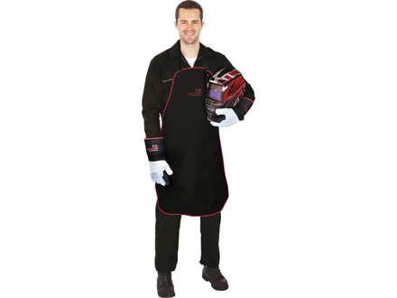 Tablier de soudeur en croûte de cuir refendu avec lanières cuir WELDLINE - 65360