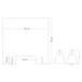 BARRIERE DE PROTECTION COMPTOIR OU CAISSE 90X90CM - Neutre - 66009