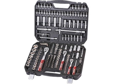COFFRET 171 PCS DOUILLES 1/4 3/8 1/2 ACIER CHROME VANA