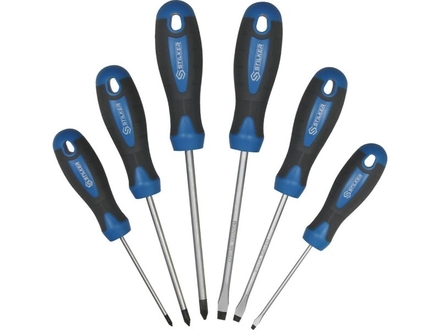 Jeu de 6 tournevis plat et phillips STILKER - 69000
