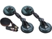 Ventouse double articulée (2 pcs) 117mm 60kg avec sangle 5m DRAKKAR EQUIPEMENT - 71204