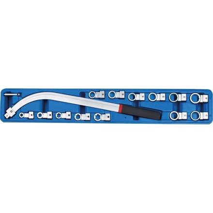 CLÉ DE TENSION DE COURROIE À TÊTES INTERCHANGEABLES - COFFRET DE 15 PCS - STILKER - 71502