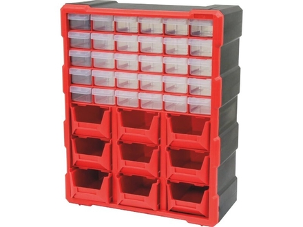 Armoire de rangement plastique 30 tiroirs et 9 boîtes à bec 470x380x160mm DRAKKAR EQUIPEMENT - 72555