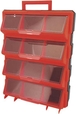 Armoire de rangement plastique 12 tiroirs + poignée et vitre transparente 470x360x130mm DRAKKAR EQUIPEMENT - 72559