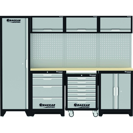 MOBILIER 4 ELEMENTS AVEC SERVANTE + 176 OUTILS - DRAKKAR EQUIPEMENT - 72588
