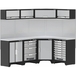 MOBILIER D'ATELIER 4 ELEMENTS ANGLE INOX 430 - DRAKKAR EQUIPEMENT - 72595