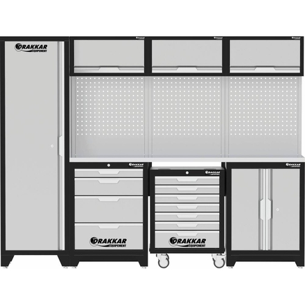 MOBILIER D'ATELIER 4 ELEMENTS SERVANTE INOX 430 - DRAKKAR EQUIPEMENT - 72597