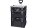 Servante sur roues x 3 boîtes de rangement + poignée télescopique 600x460x835mm DRAKKAR EQUIPEMENT - 72729