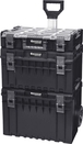 Servante sur roues x 3 boîtes de rangement + poignée télescopique 600x460x835mm DRAKKAR EQUIPEMENT - 72729