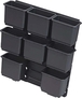 Panneau mural pvc 345x385mm avec 9 boîtes à bec compatible avec réf.72715/16 DRAKKAR EQUIPEMENT - 72737