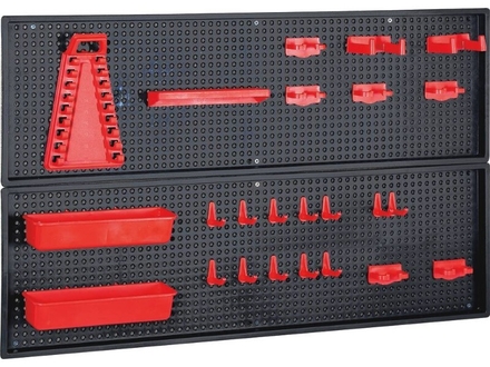 Panneau mural pvc 800x500mm avec supports porte outils DRAKKAR EQUIPEMENT - 72784
