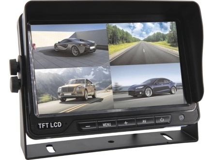 Ecran 10' fractionné 12/24v 4 entrées vidéos + sortie audio SODIFLASH - 74510
