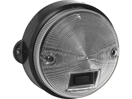 Plafonnier rond 122mm 12v avec interrupteur ASPOCK - 79647