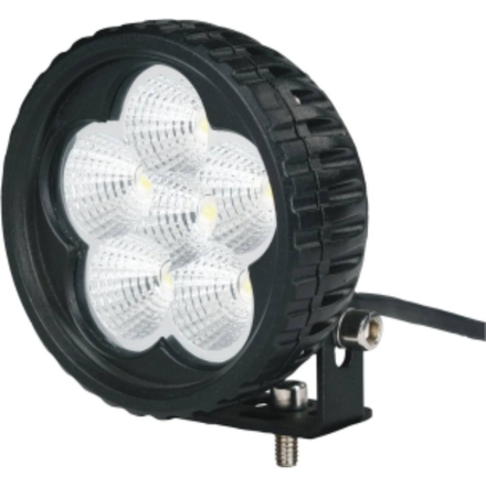 PHARE DE TRAVAIL ROND 6 LED 18W 1200 LUMENS LONGUE PORTEE - SODIFLASH - 79662
