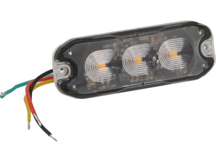Feu de pénétration 3 LED 12/24V orange extra plat SODIFLASH - 79978